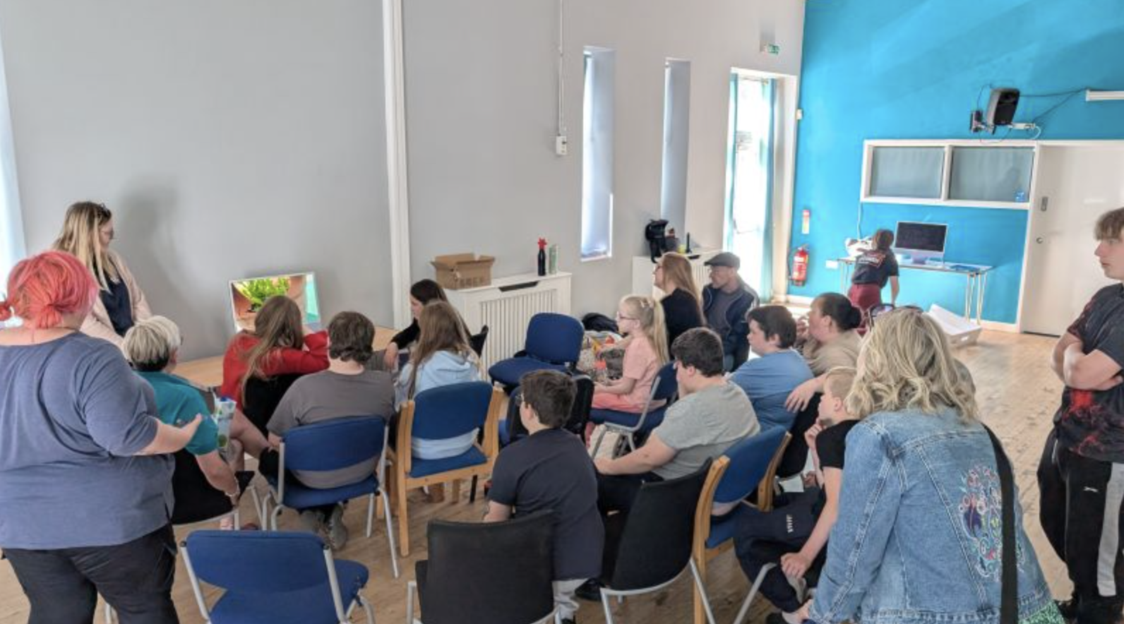 Students working on Deaf Perspectives